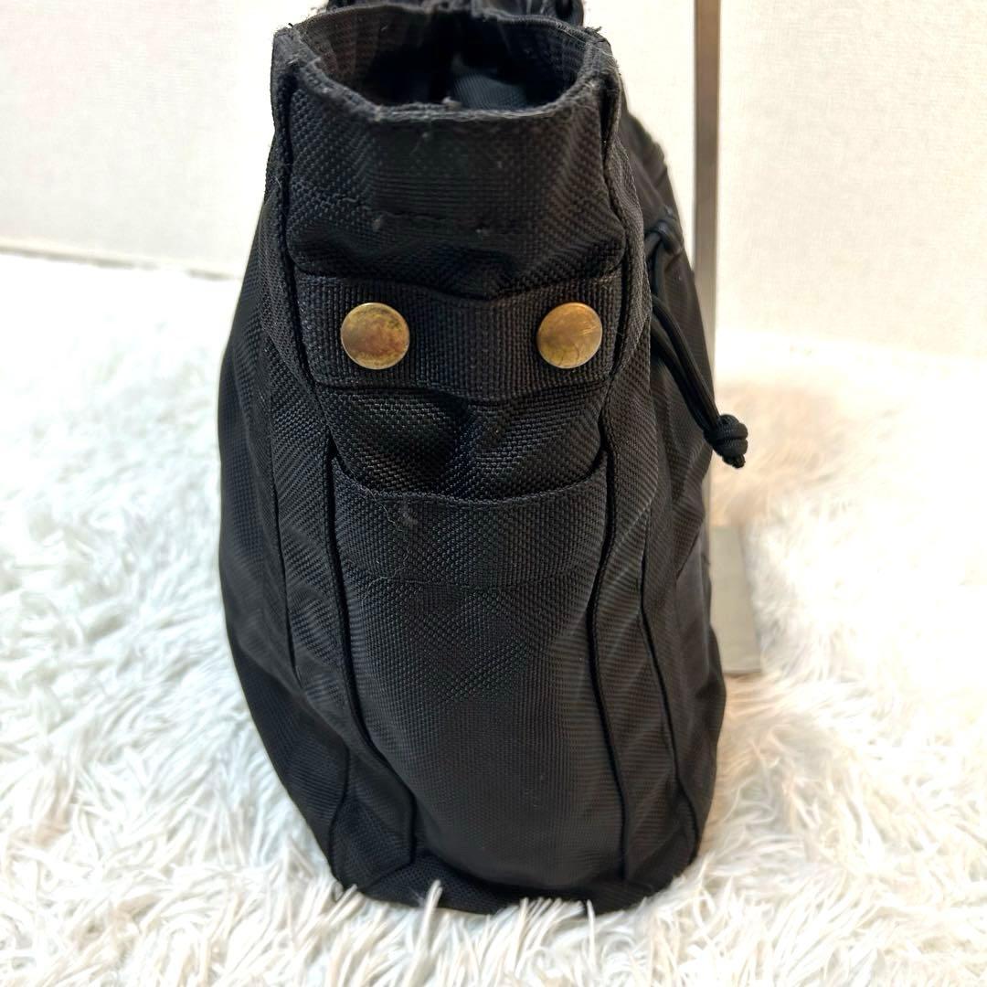 【人気✨A4可/大容量】ブリーフィング　トートバッグ　肩がけ可　ブラック　良品