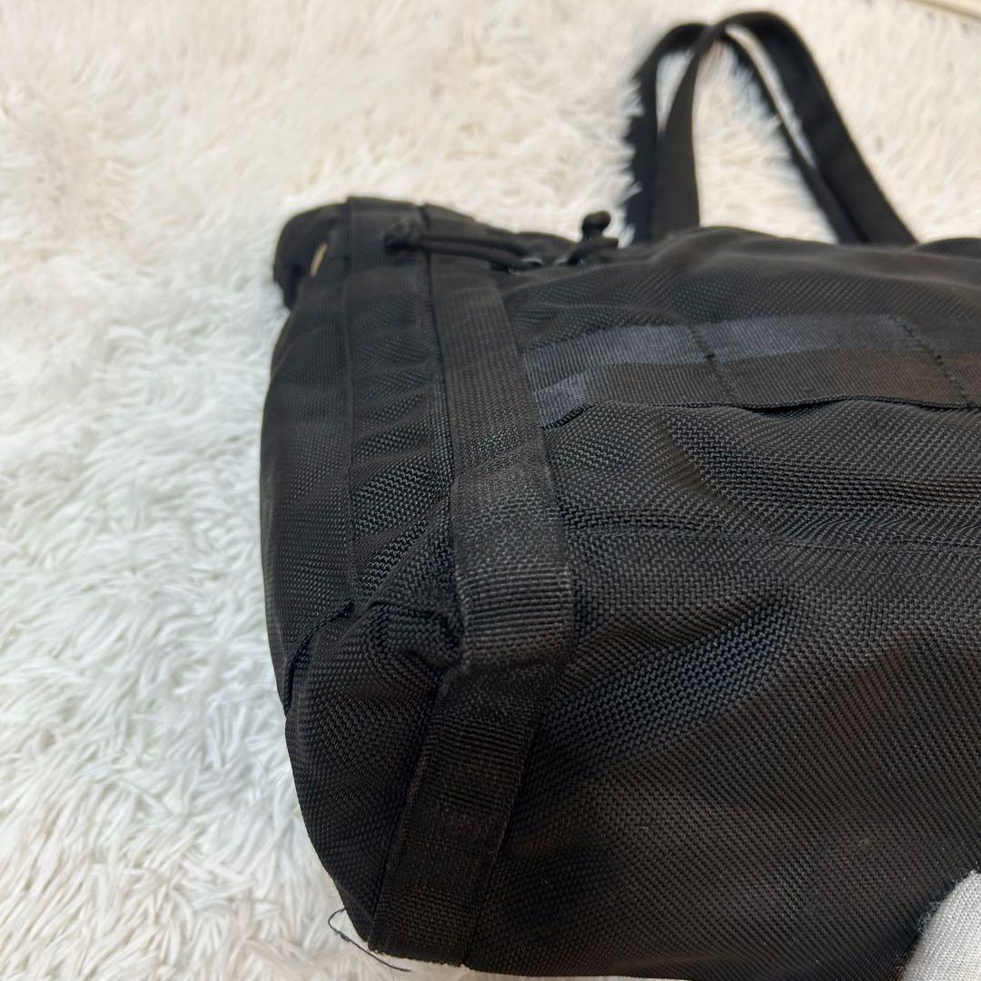 【人気✨A4可/大容量】ブリーフィング　トートバッグ　肩がけ可　ブラック　良品