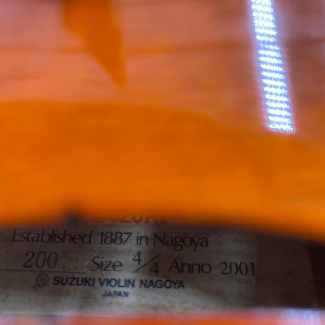 【弦新品】SUZUKI No.200 4/4 2001年製 スズキ ヴァイオリン