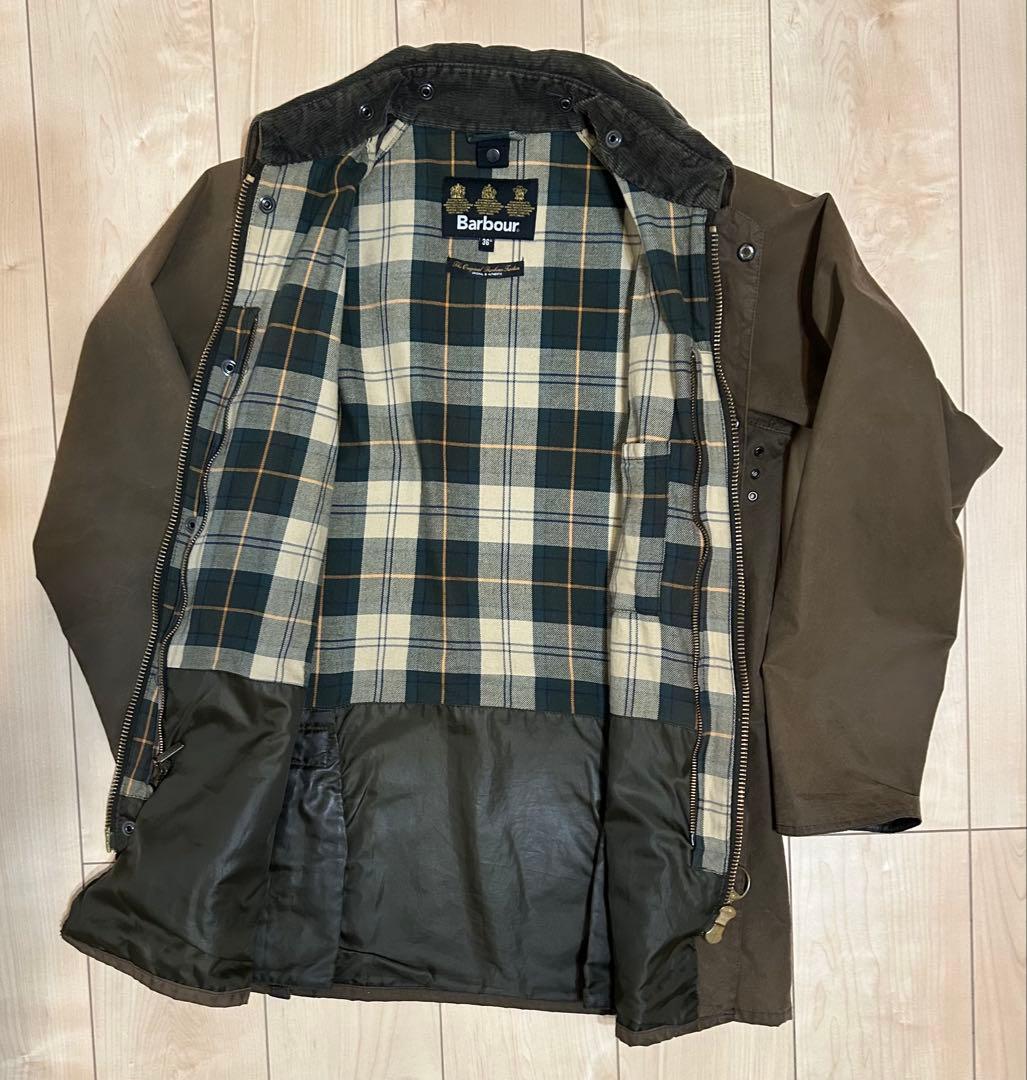 Barbour × BEAMS別注 ビデイルSL ウォッシュド ブラウン 36