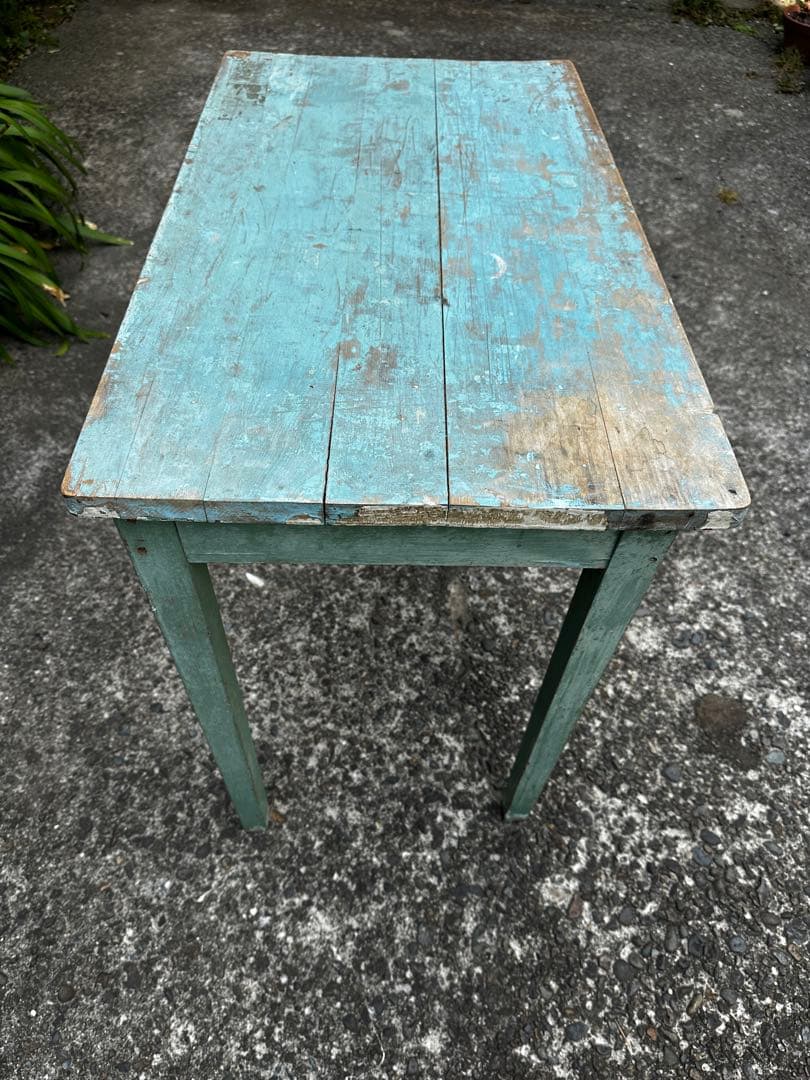 フランスアンティーク木製テーブル 引き出し付き/作業台/1人用/デスク/机