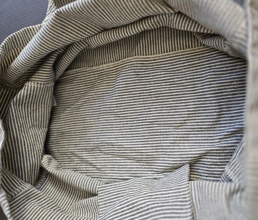 パタゴニア リサイクルマーケットトート FIFS ストライプ ホワイト グレー