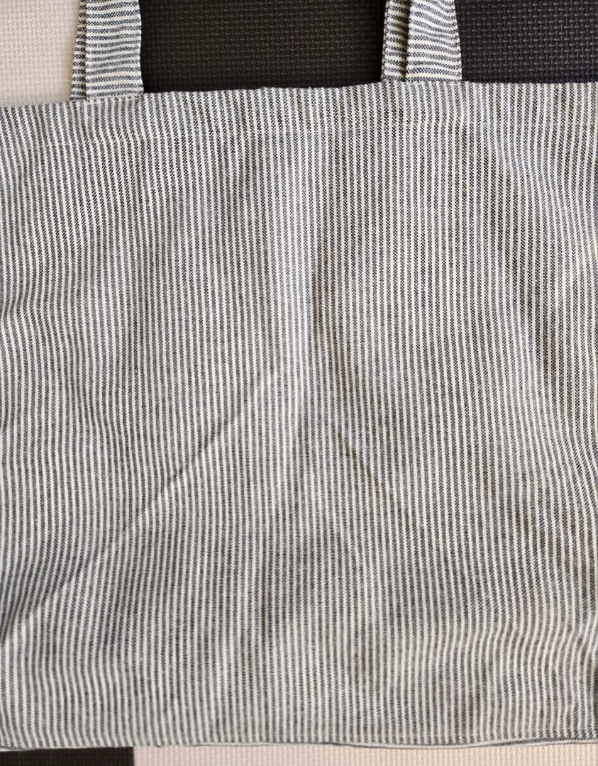 パタゴニア リサイクルマーケットトート FIFS ストライプ ホワイト グレー