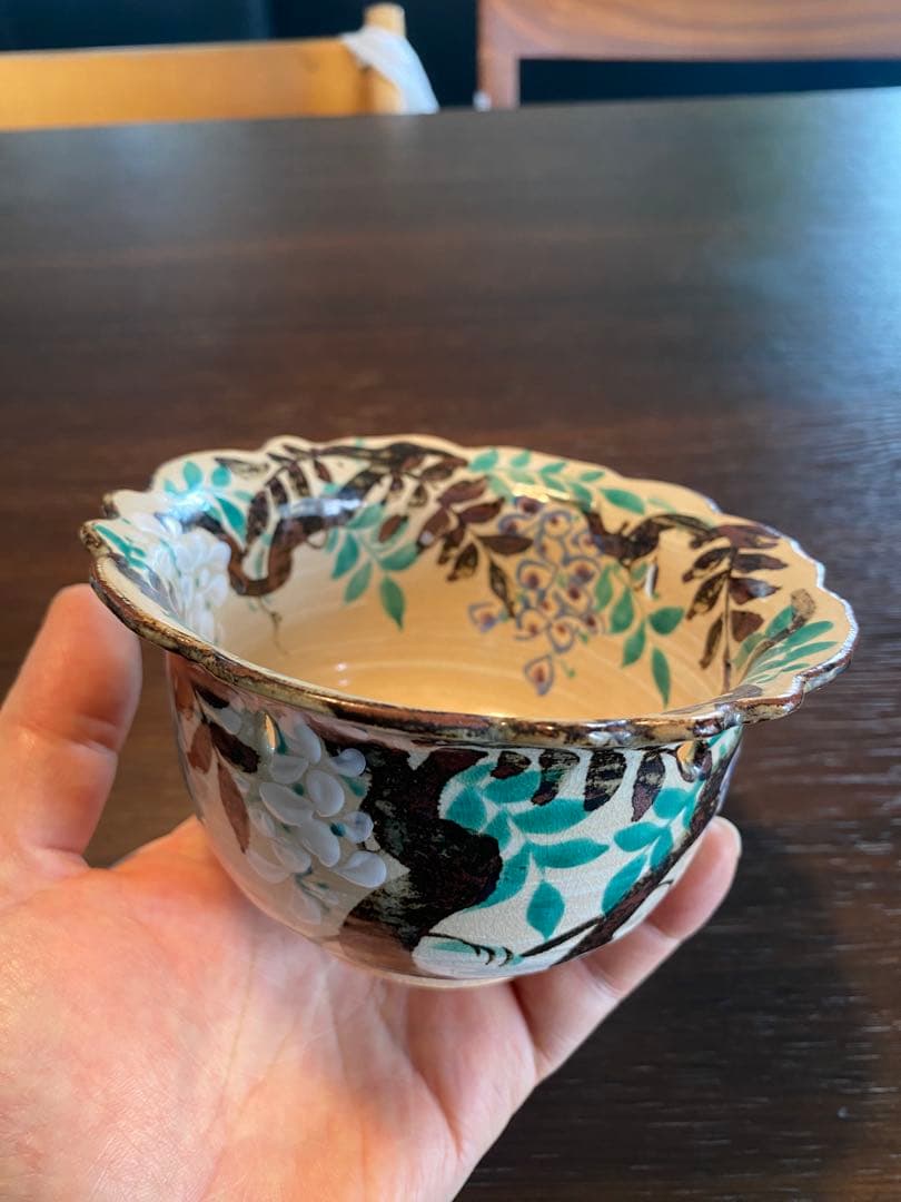 乾山写菖蒲15客　藤の花向付15客京焼 チロンマ