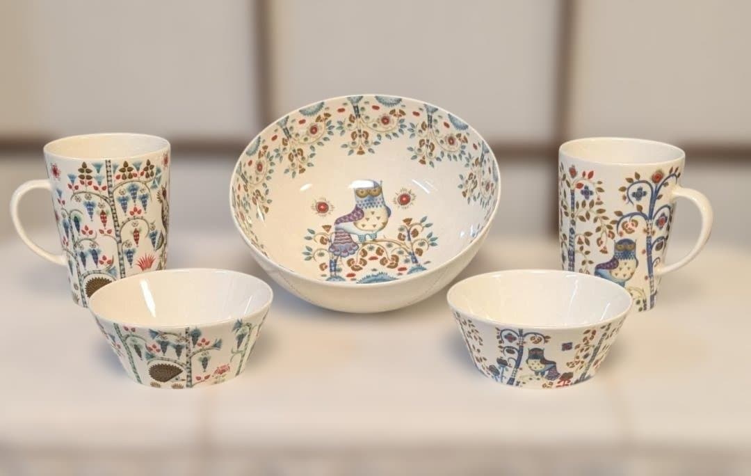  イッタラ タイカ サラダボール大１小２・マグカップ２のセット