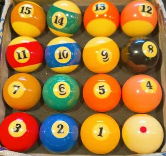 ビリヤード　ボール　球　15球×４セット