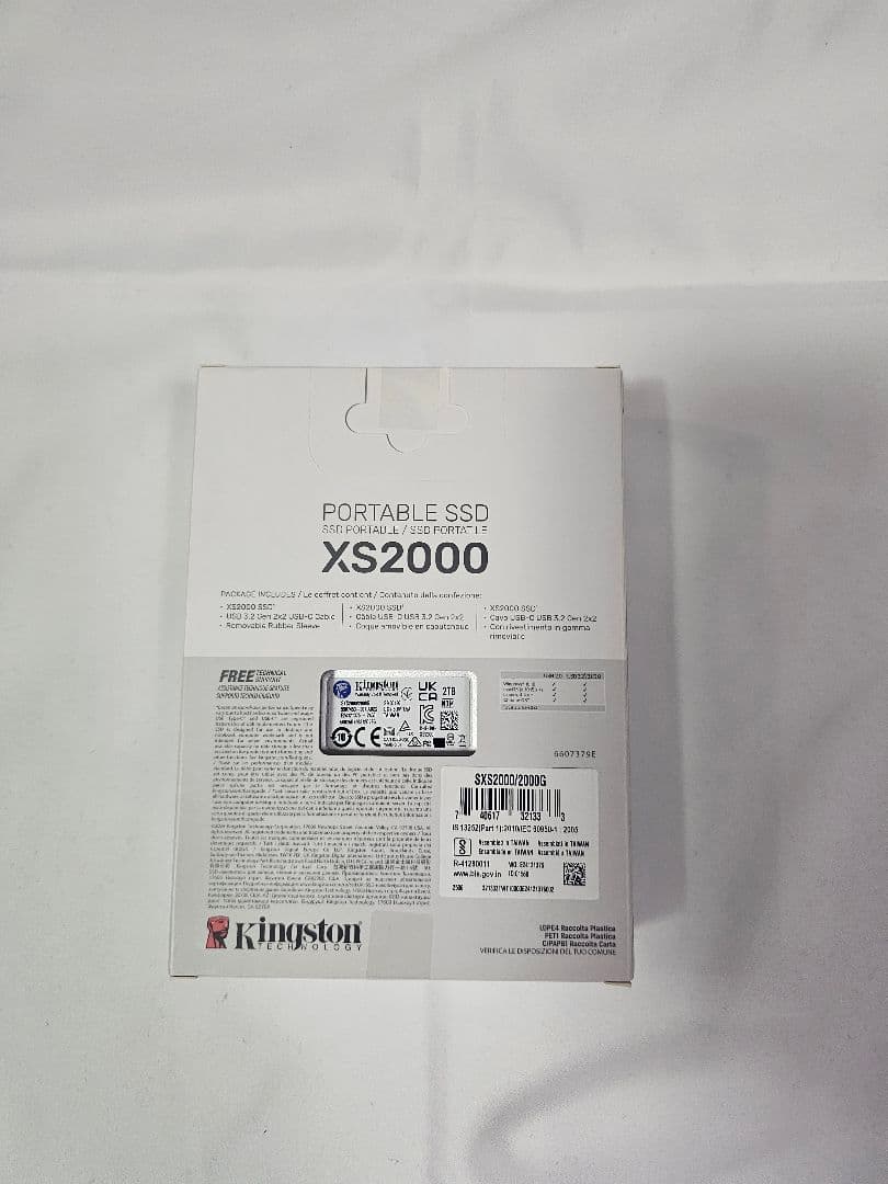 Kingston XS2000 ポータブルSSD 2TB