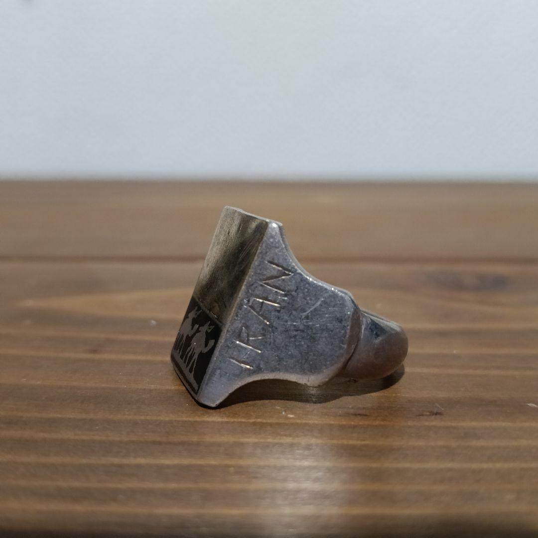 40s ミリタリーシアターメイドリング イラン1945 スーベニア