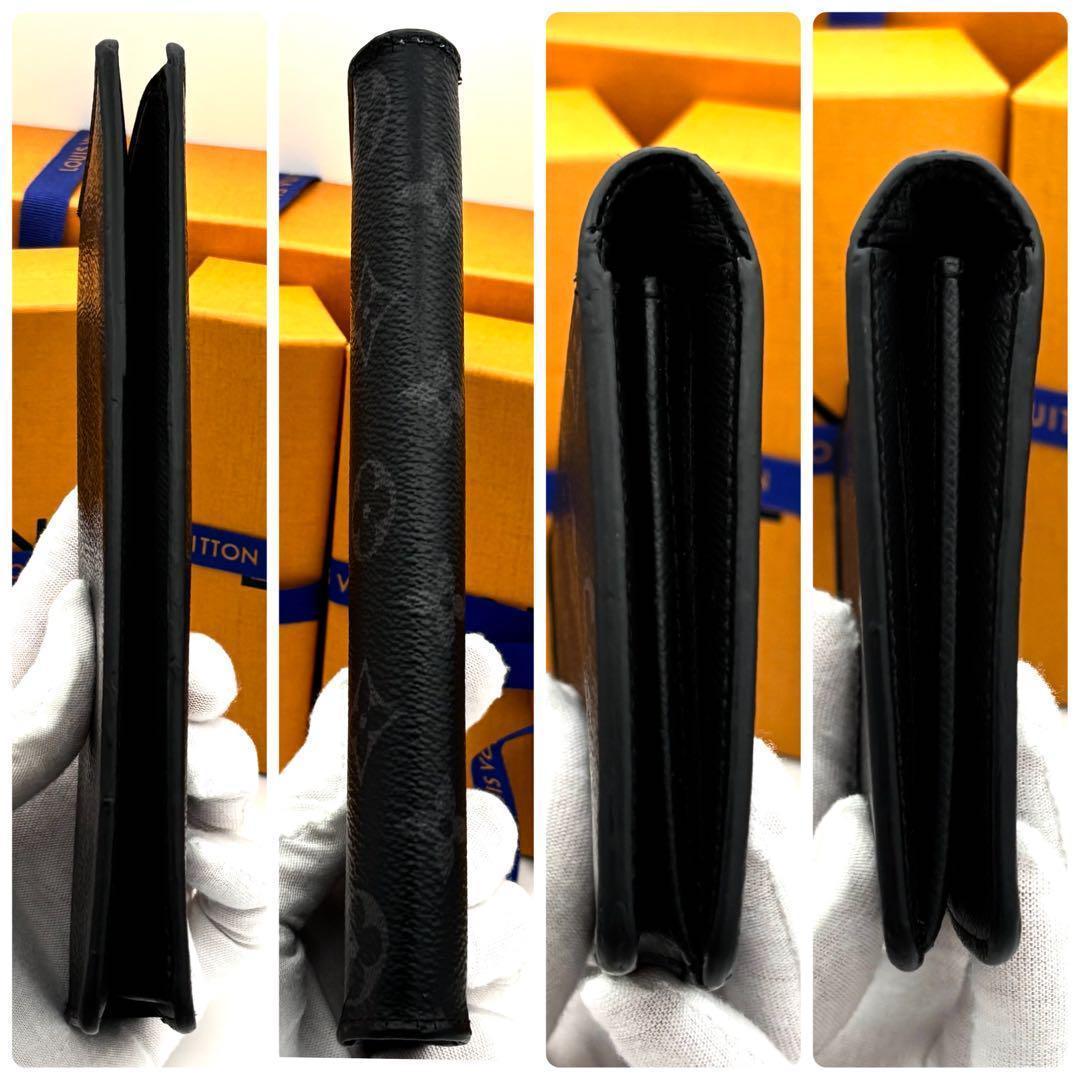 ☆美品☆ルイヴィトン 長財布 モノグラムエクリプス ポルトフォイユブラザ