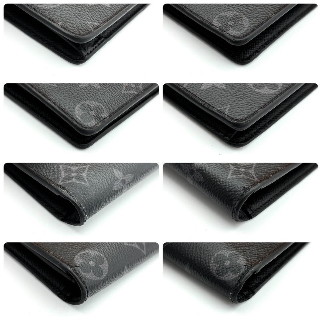 ☆美品☆ルイヴィトン 長財布 モノグラムエクリプス ポルトフォイユブラザ