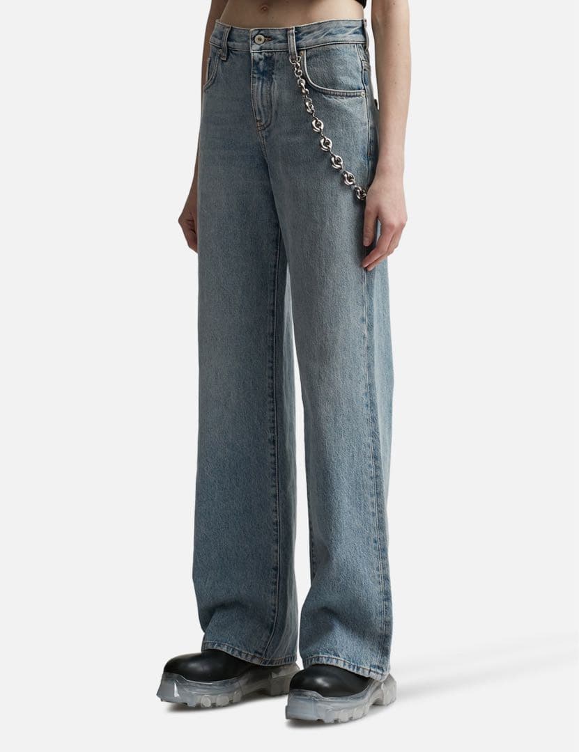 LOEWE ロエベ デニム デニムパンツ チェーン ジーンズ