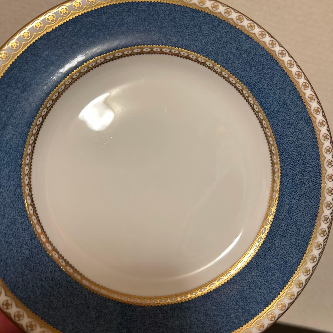 ウェッジウッド　ユーランダー　パウダーブルー　デザートプレート　17.5cm