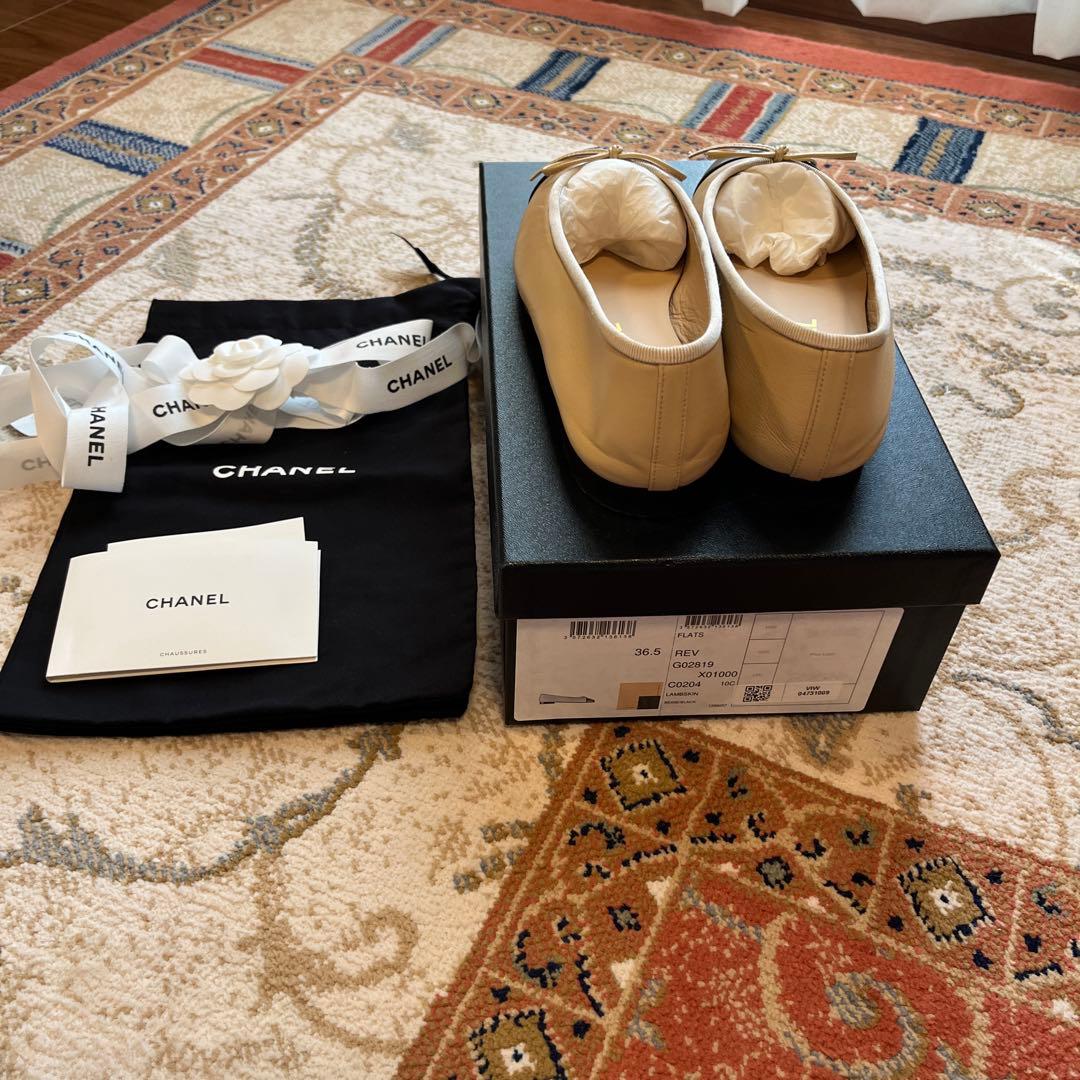 CHANELバレエシューズ美品