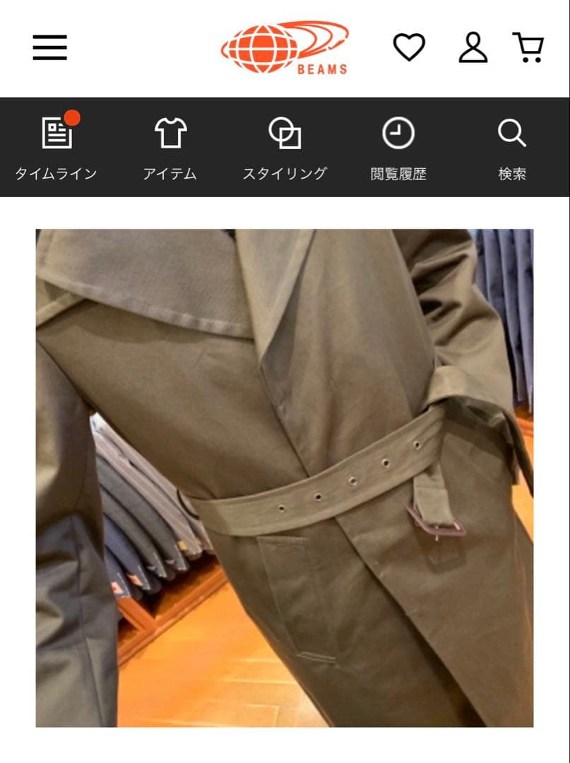 Sealup × BEAMS F / タイロッケンコート 44