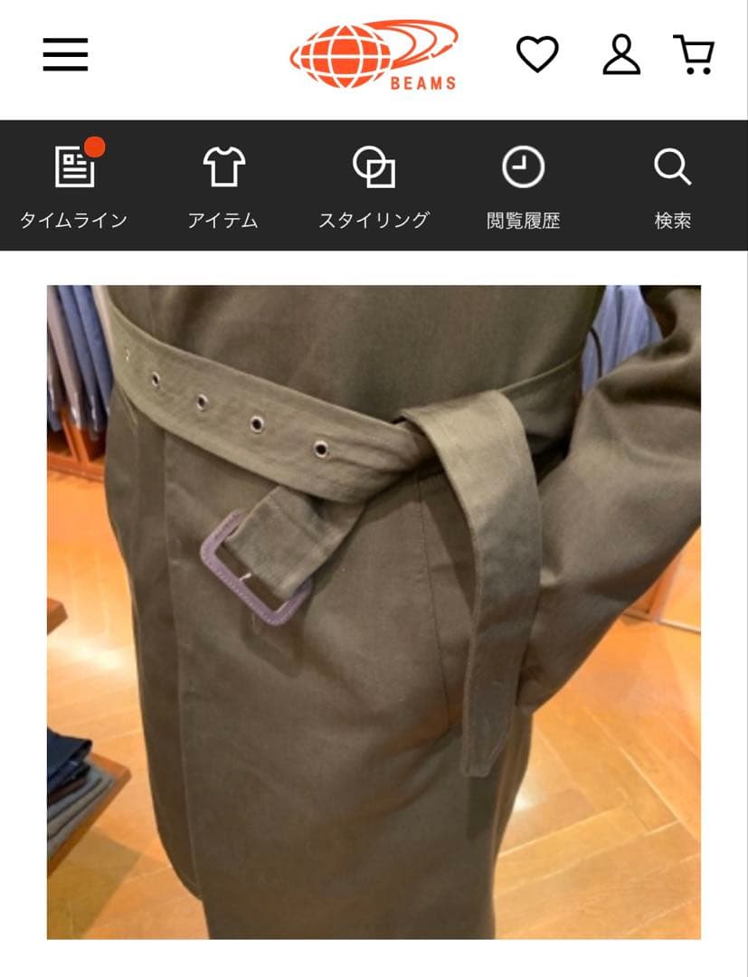 Sealup × BEAMS F / タイロッケンコート 44