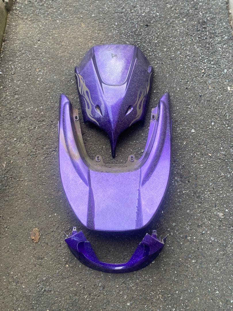 バイク カウル フェアリングセット 紫 マジェスティー250エアロ4点
