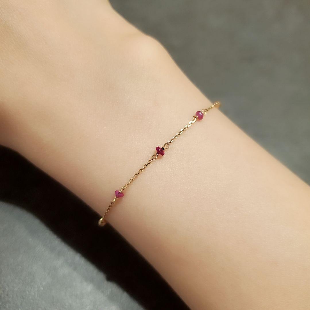 【1/4まで1万円OFF】agete アガット ブレスレット ゴールド 2連