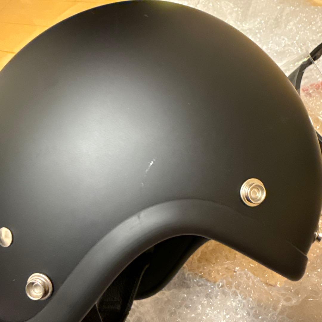 TT&CO ジェットヘルメット マットブラック　TT05J