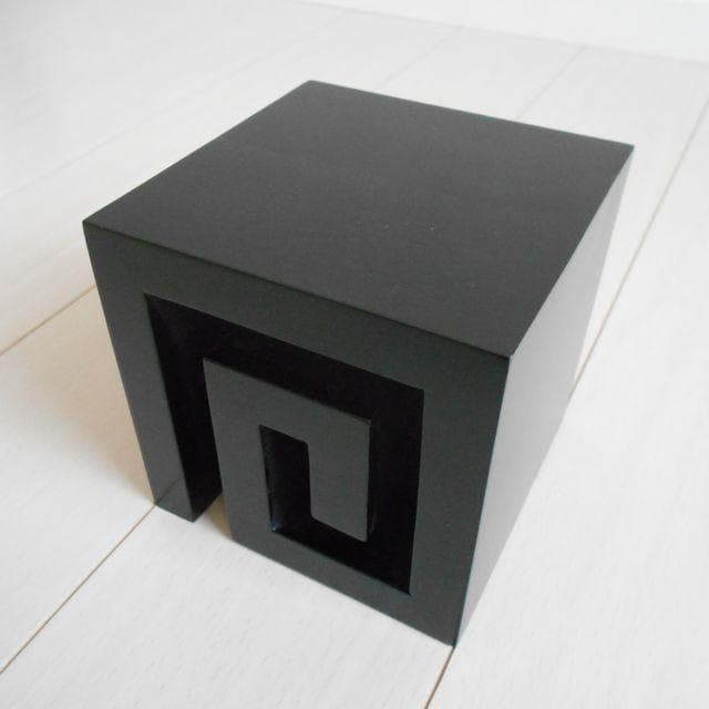 渦巻き スクエア 飾り台 ２個セット♪ 台 モダン 和モダン スパ バリスパ