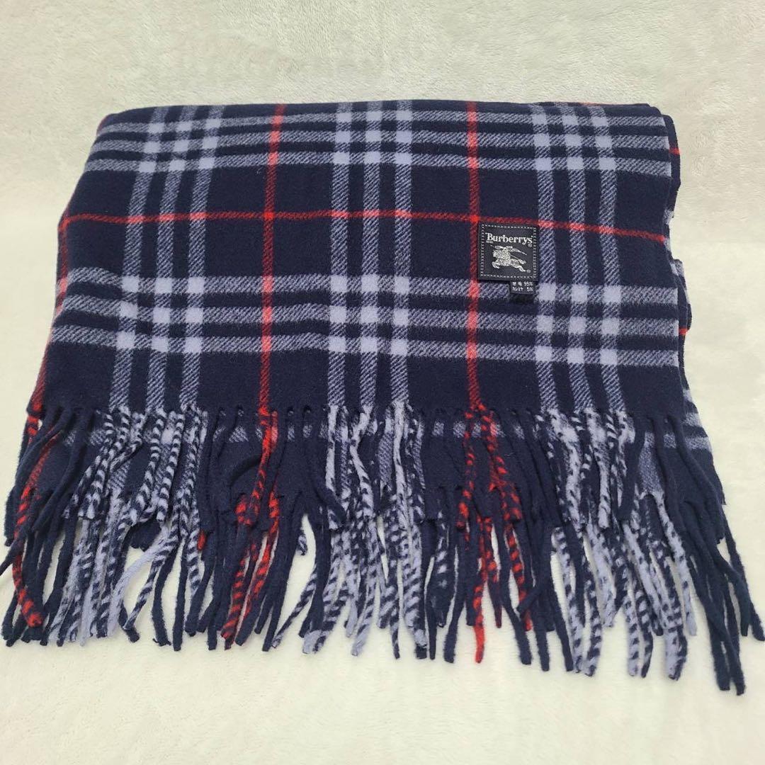 【Burberrys】マフラー ストール ノバチェック 大判　カシミヤ5%