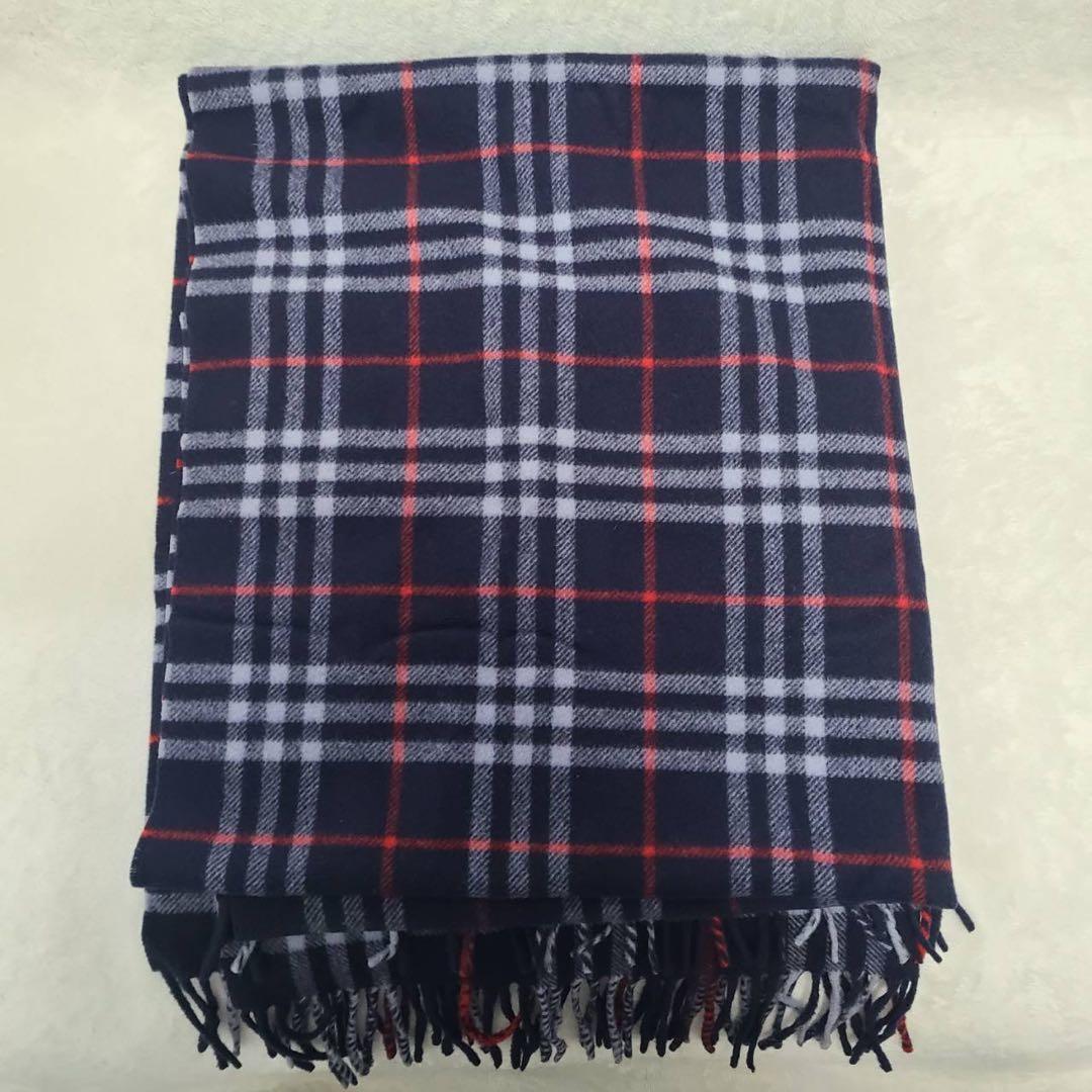 【Burberrys】マフラー ストール ノバチェック 大判　カシミヤ5%