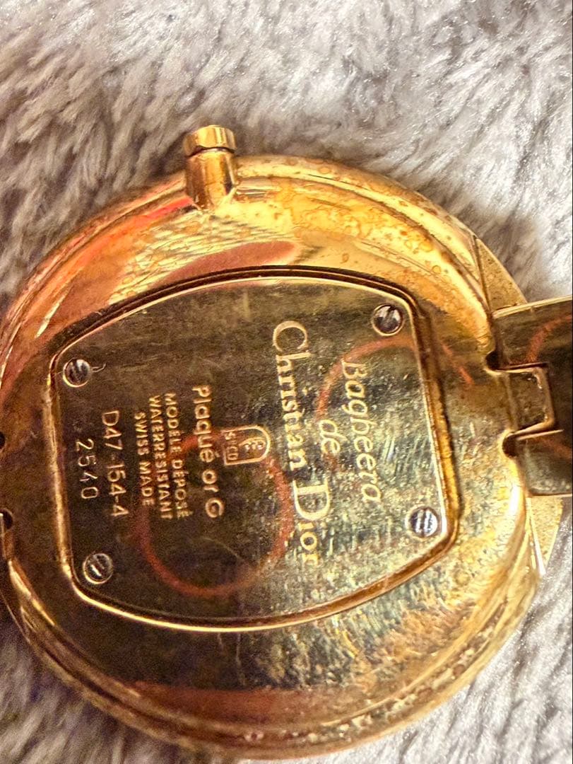 Christian Dior ゴールド アナログ腕時計