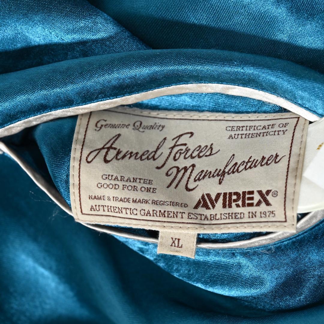 AVIREX　アヴィレックス　スカジャン　ブルー　虎　龍　リバーシブル　XL
