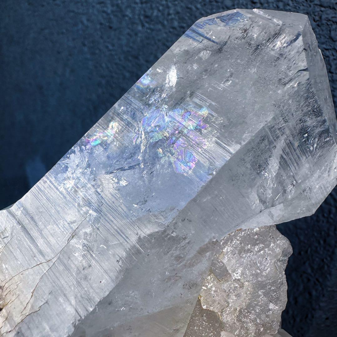 希少❗️超綺麗♡レインボー☆超強いパワー ヒマラヤ水晶 クラスター天然石A1459