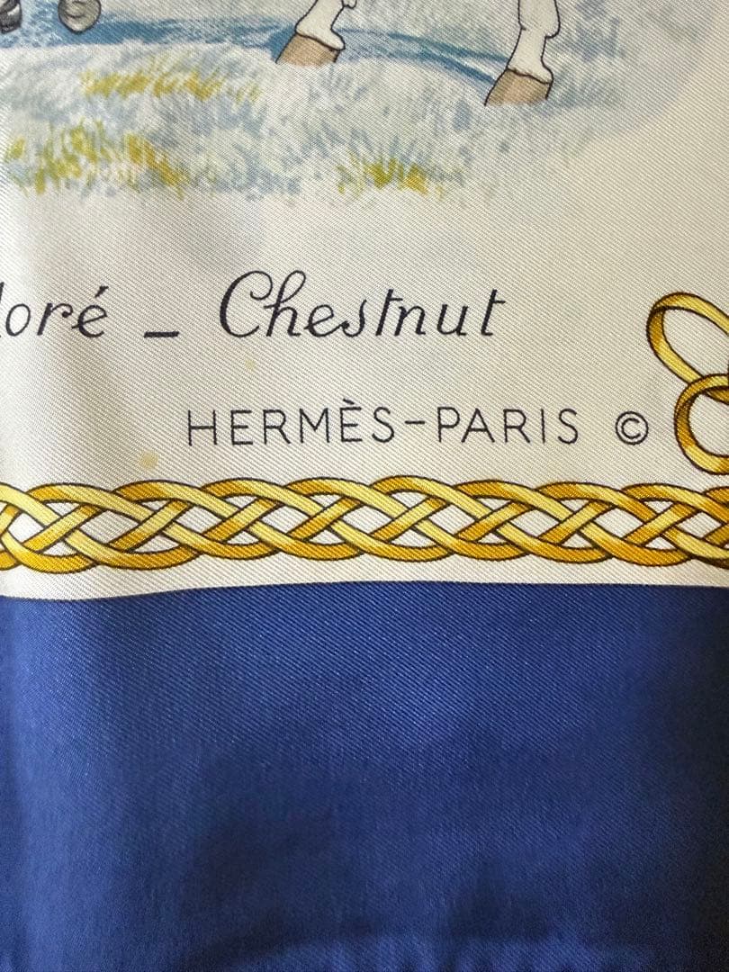 た*か様 HERMÈS エルメス カレ90 LES ROBES 馬柄 シルクスカ