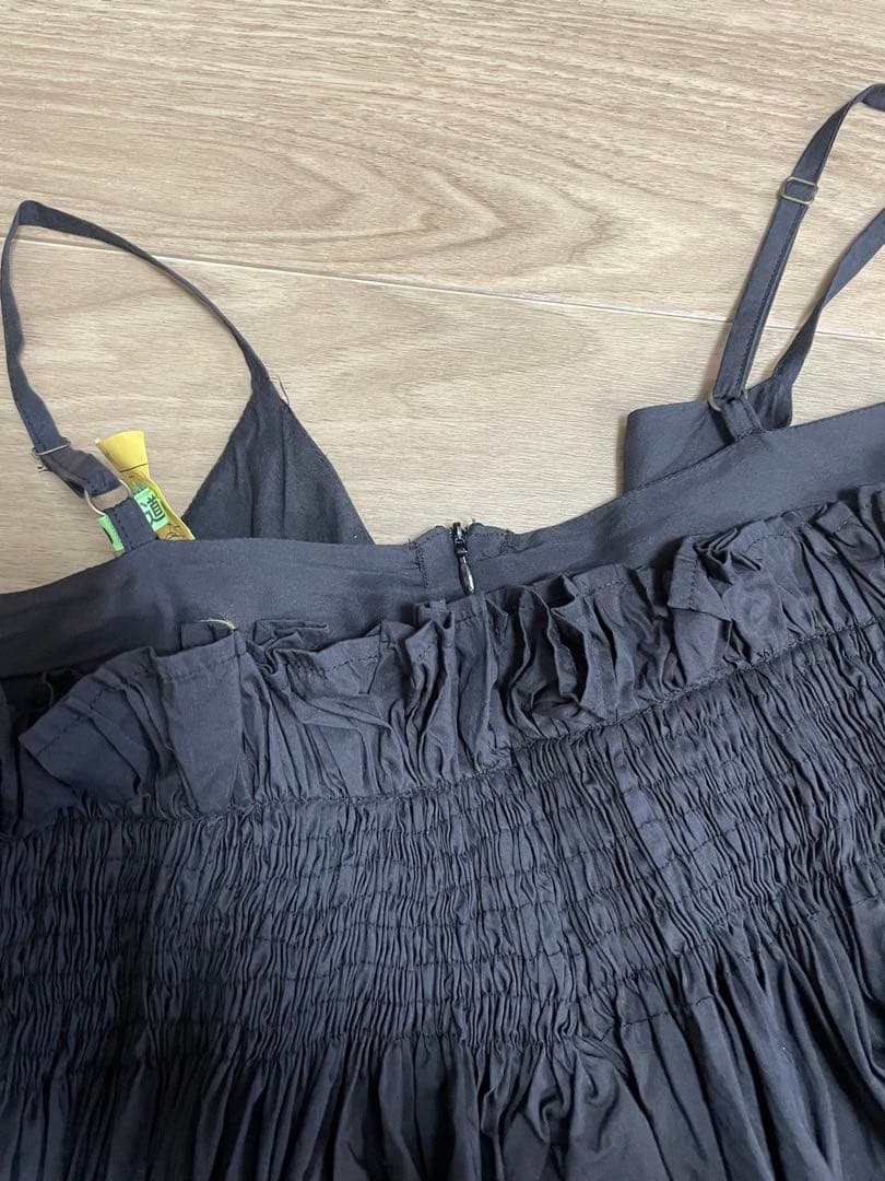 crinkle crinkle crinkle silk オールインワン　黒