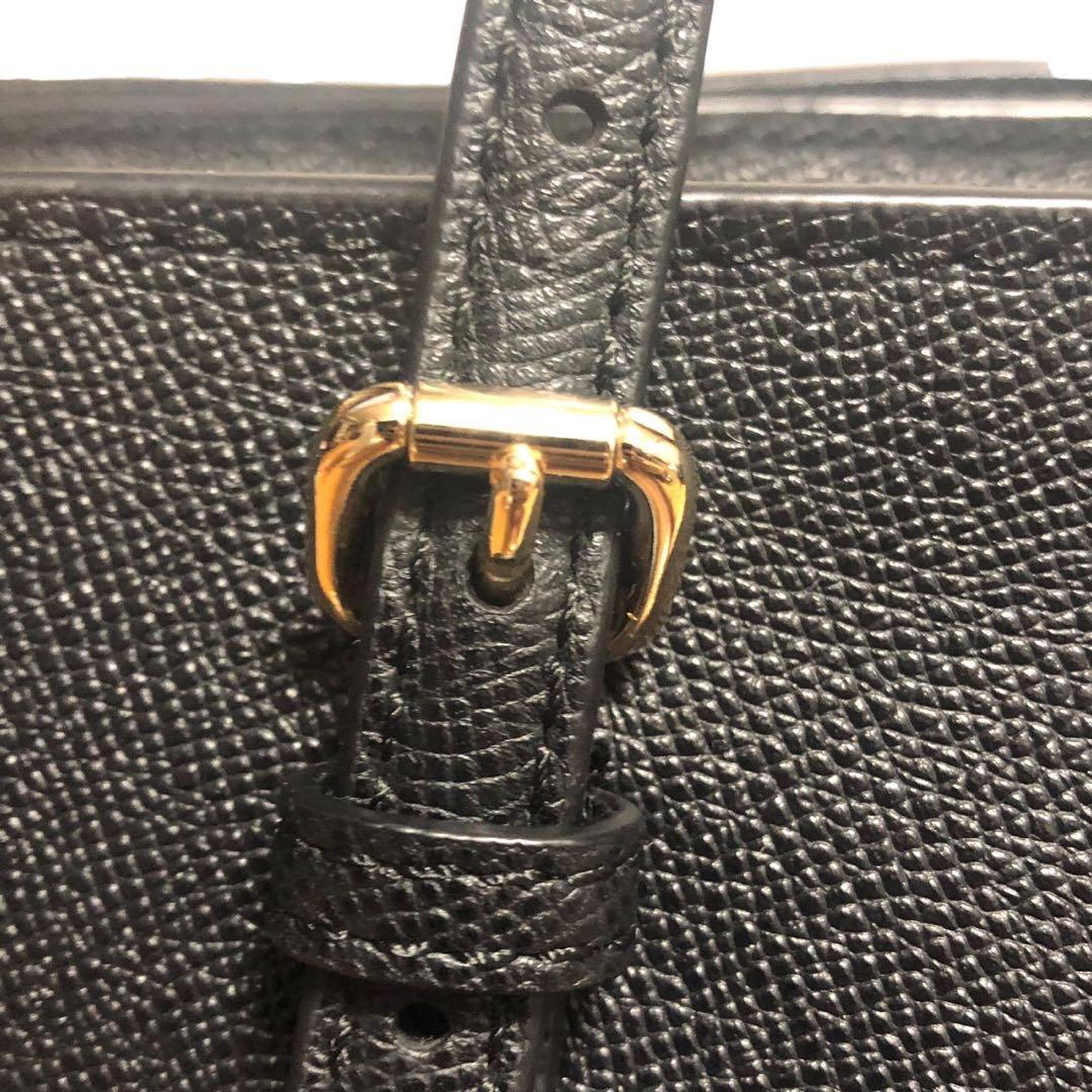 るるちゃ COACH コーチ トートバッグ レザー シボ革 ブラック 黒