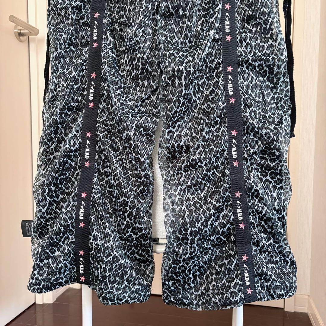 希少！【新品】《M.D.O》フィットネス★パンツ　ヒョウ柄メッシュ素材・男女兼用