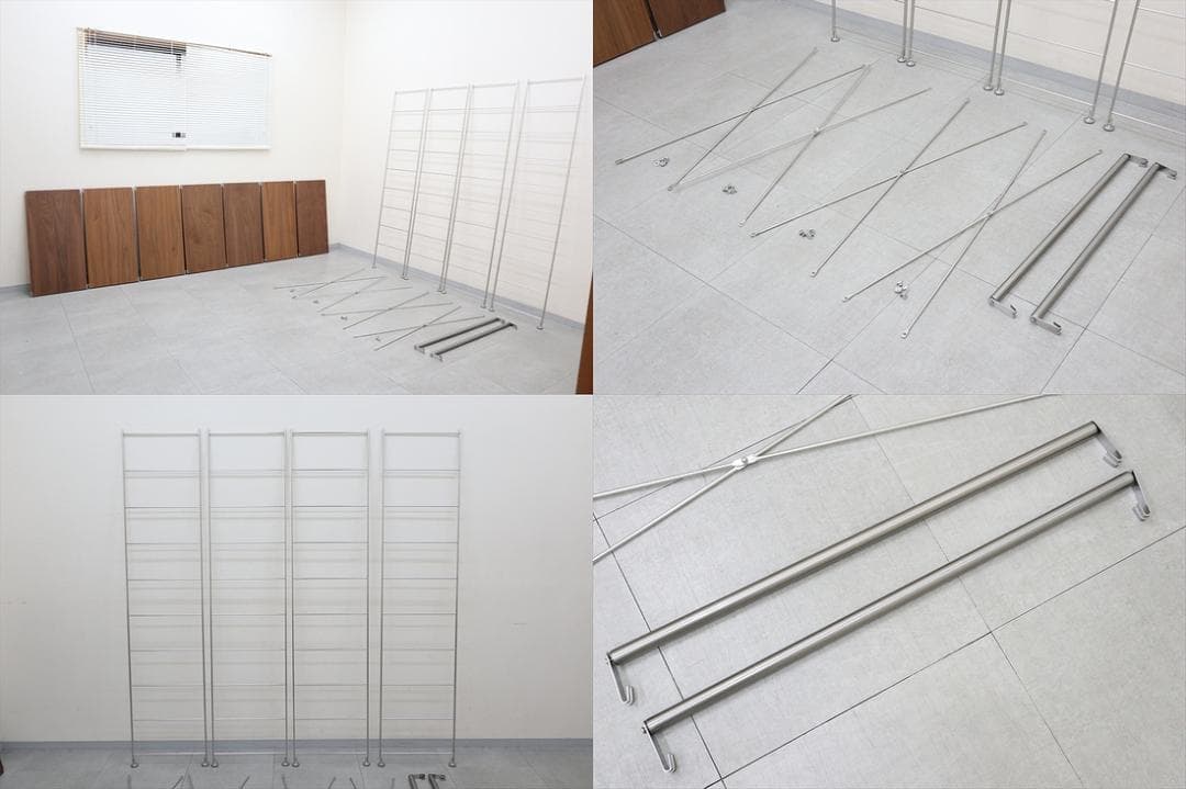 MUJI ステンレスユニットシェルフ ウォールナット 大 5段 ワードローブ