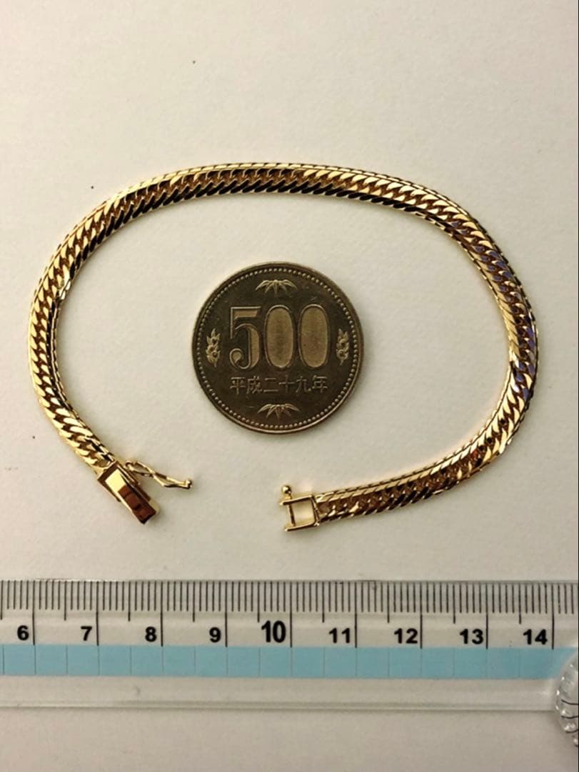 k18喜平ブレスレット　16面トリプルカット mカット