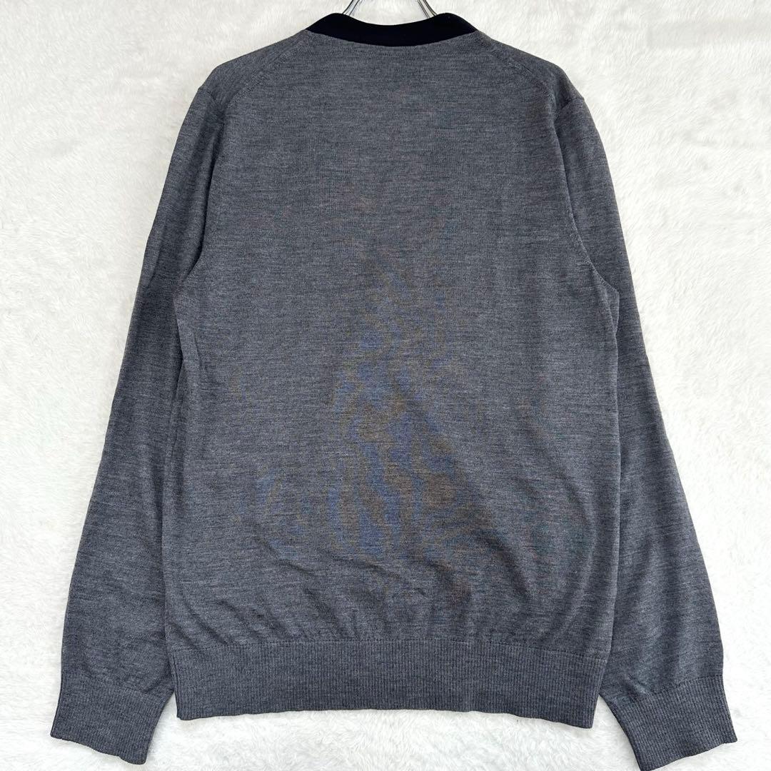 美品✨GUCCI グッチ ニット カーディガン ビー&スター 刺繍 現行タグ M