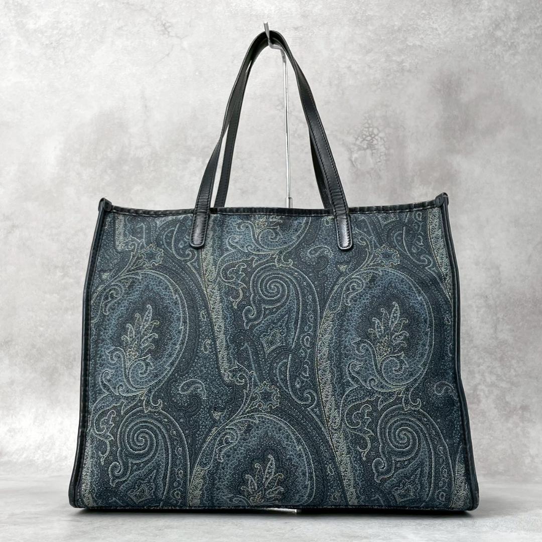 超美品 ETRO エトロ ペイズリー　犬　ダルメシアン トートバッグ