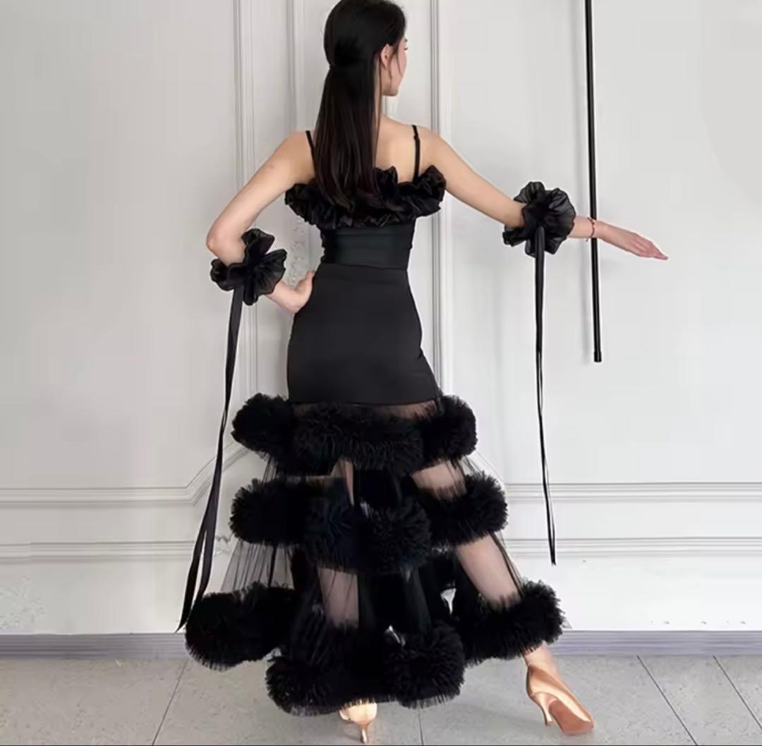 【新品】スタンダード フリルドレス 黒