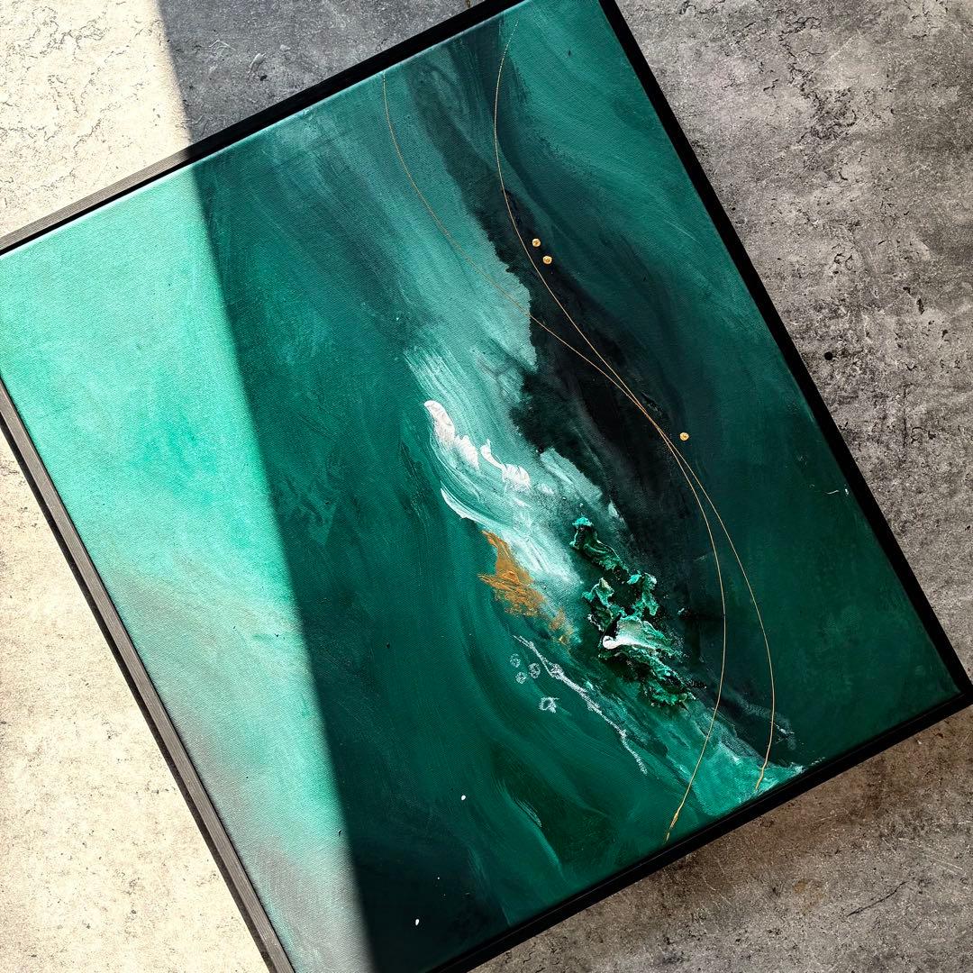 現代アート　54.5×47㎝　フレーム　北欧　モダン　アートパネル　インテリア