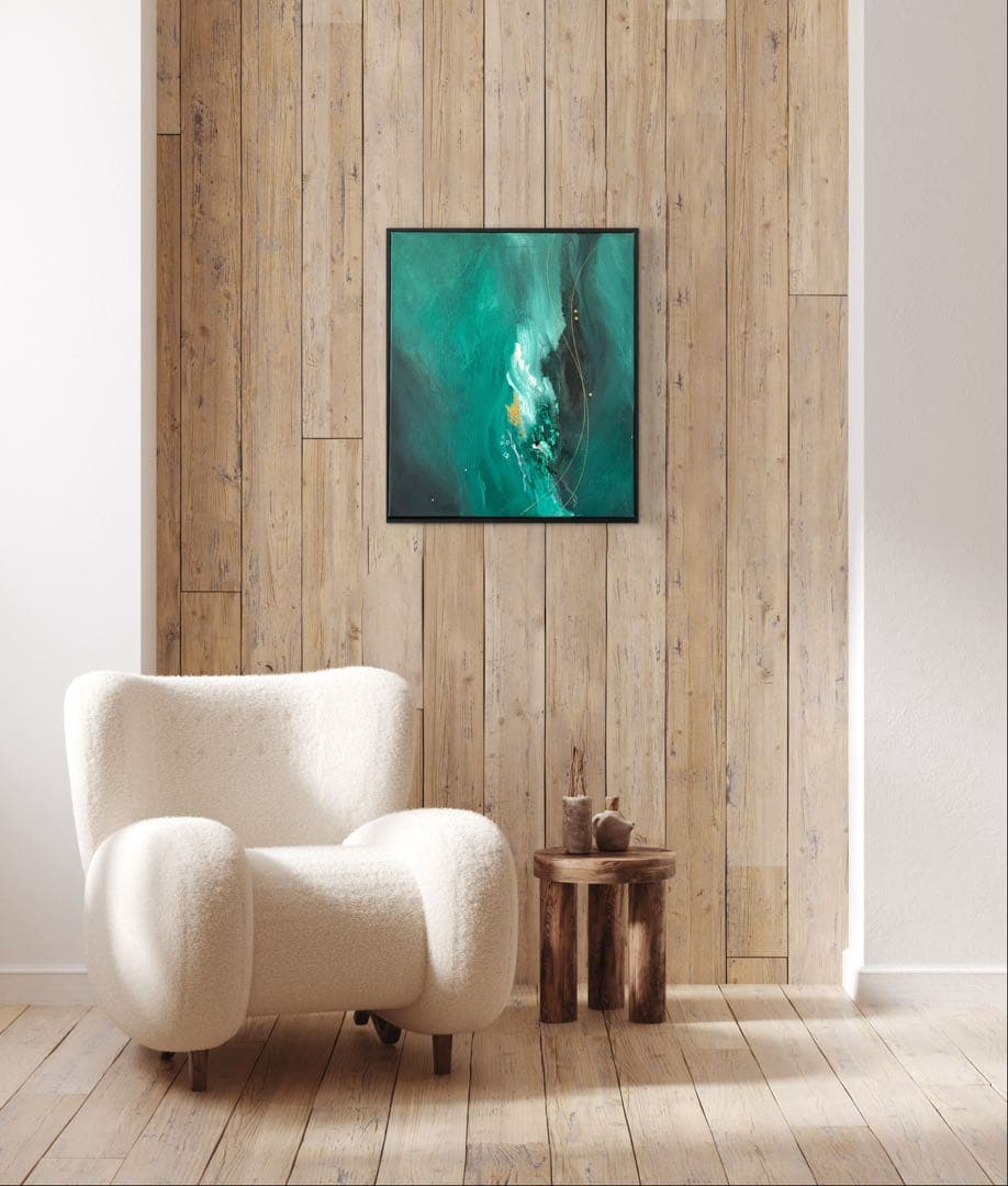 現代アート　54.5×47㎝　フレーム　北欧　モダン　アートパネル　インテリア