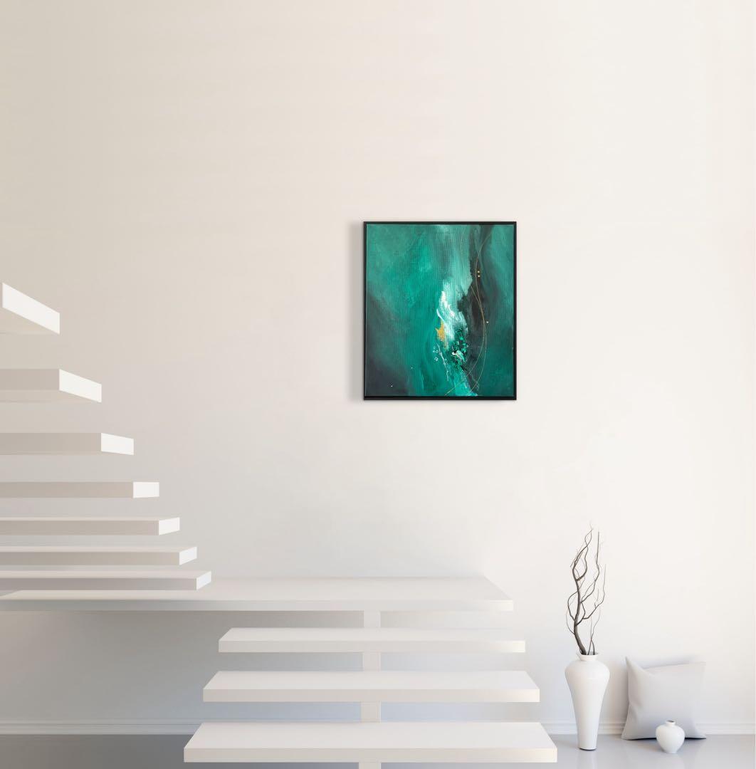 現代アート　54.5×47㎝　フレーム　北欧　モダン　アートパネル　インテリア