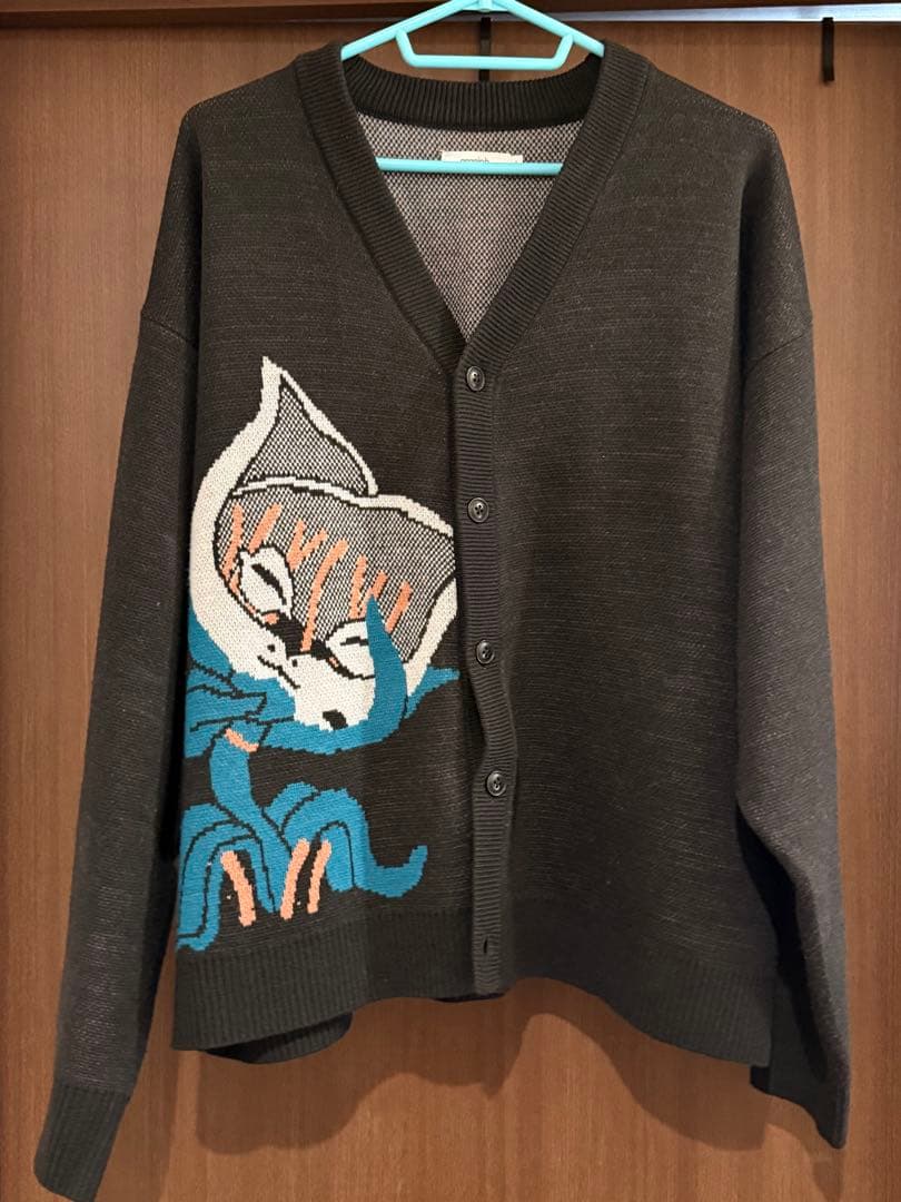 ジョジョ　猫草｜ウォッシャブルジャカードニットカーディガン