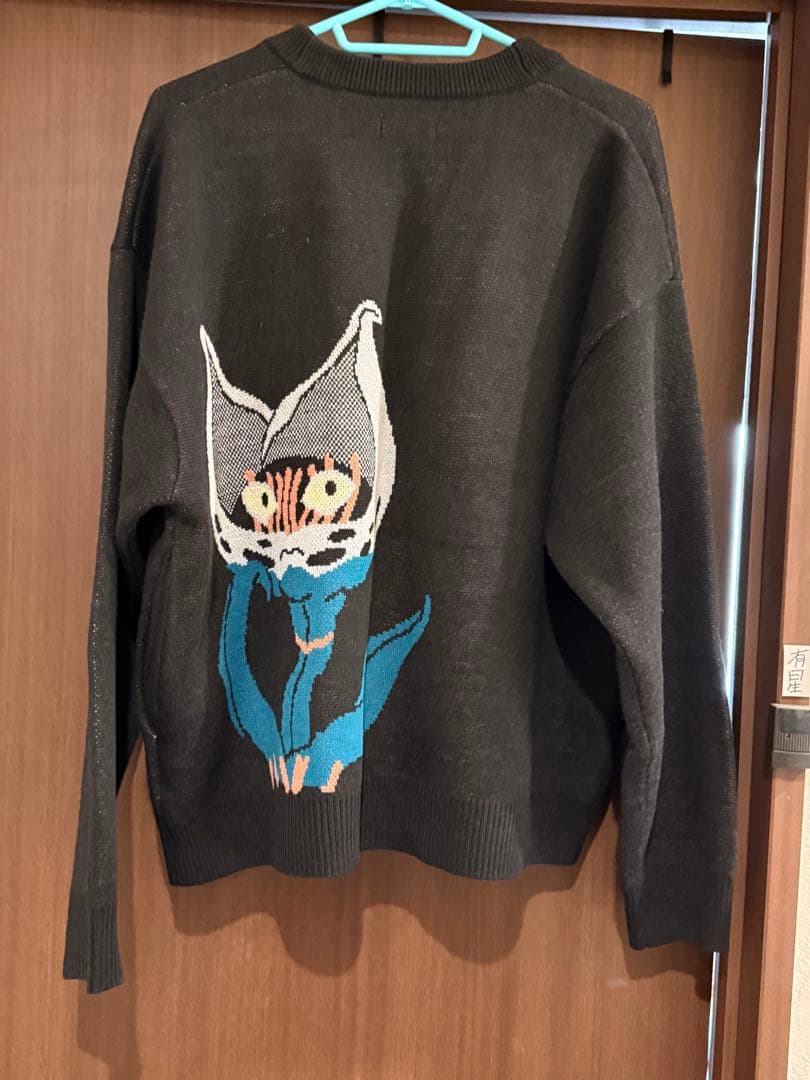 ジョジョ　猫草｜ウォッシャブルジャカードニットカーディガン