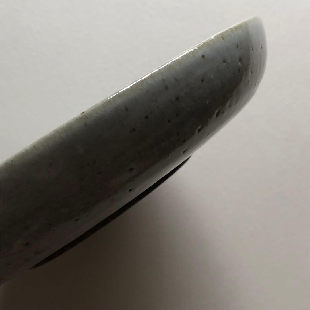 未使用 肥前 黒牟田焼 430年 丸田宣政 大皿 陶皿 平皿 アザミ 遺作