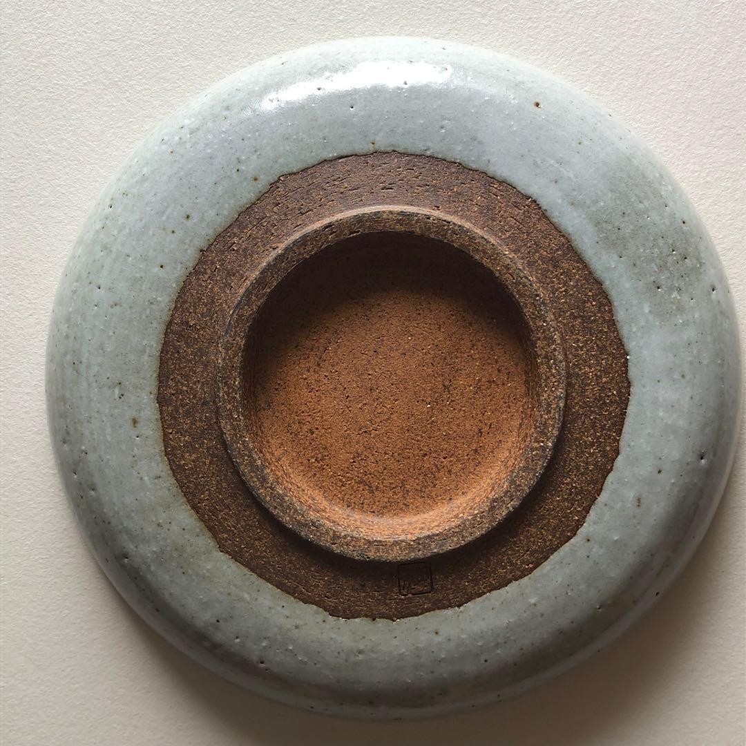 未使用 肥前 黒牟田焼 430年 丸田宣政 大皿 陶皿 平皿 アザミ 遺作