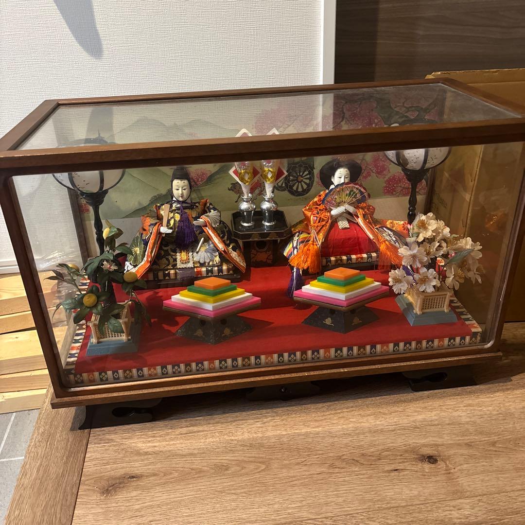 雛人形 ひな祭り ケース付き