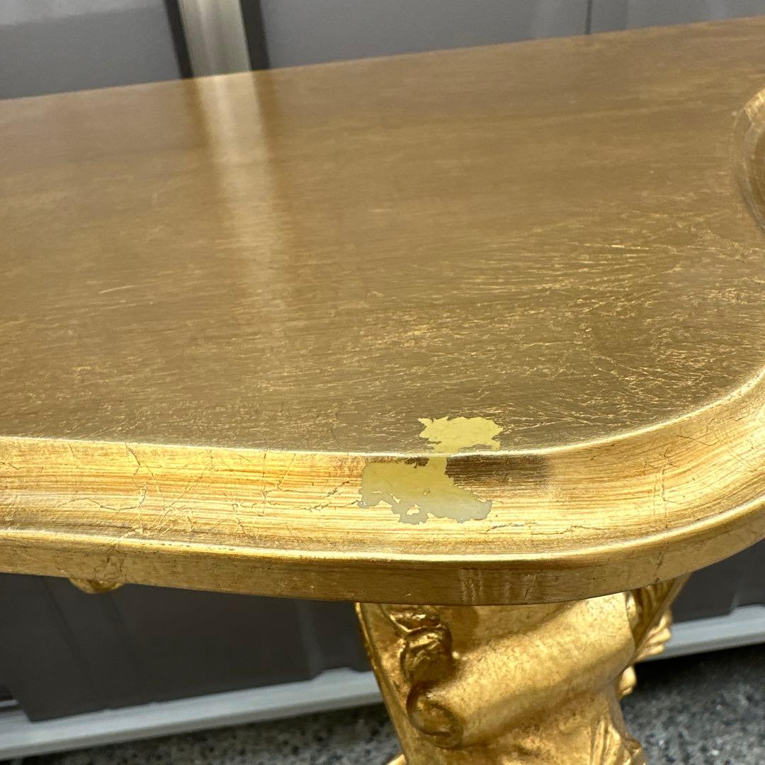 引き取り限定！高級　イタリア コンソールテーブル ゴールド