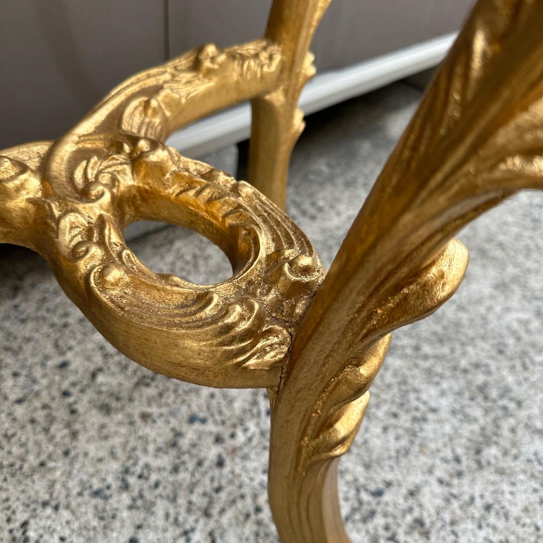 引き取り限定！高級　イタリア コンソールテーブル ゴールド