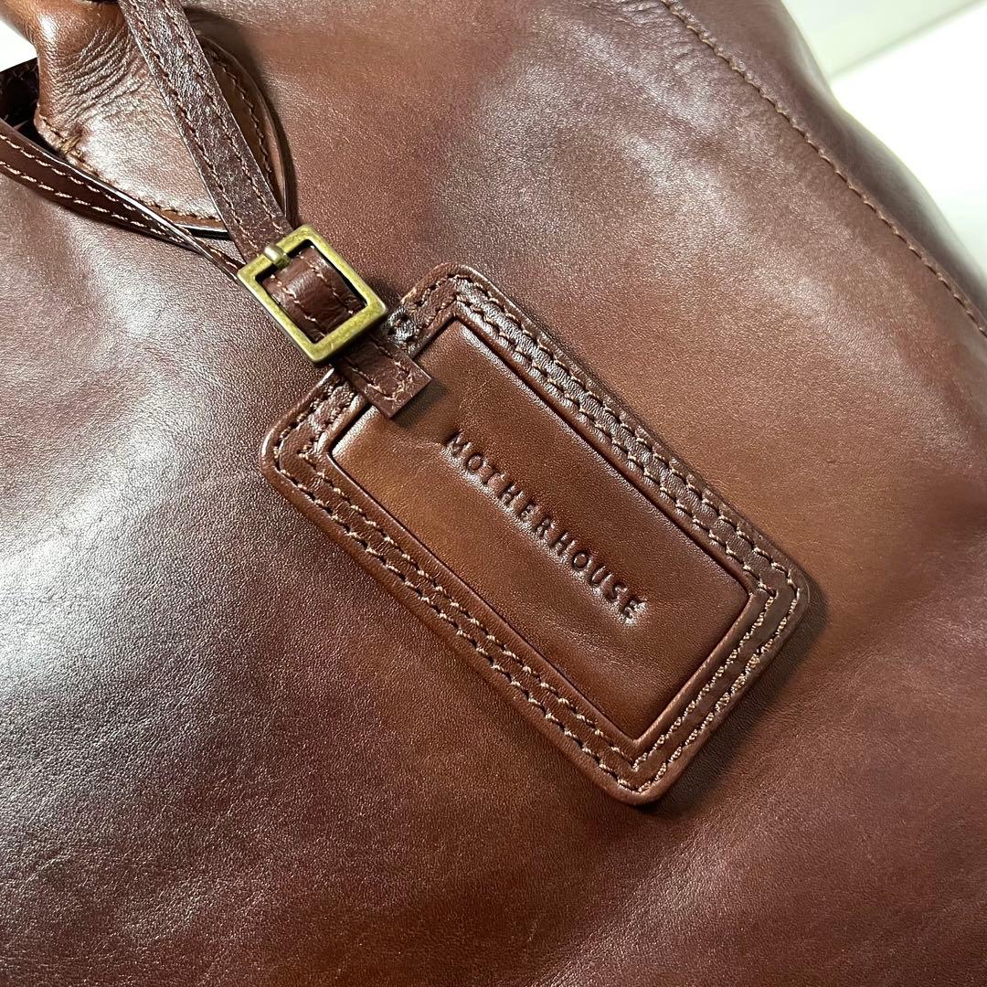 【良品】MOTHERHOUSE マザーハウス アンティーク キャリア トート