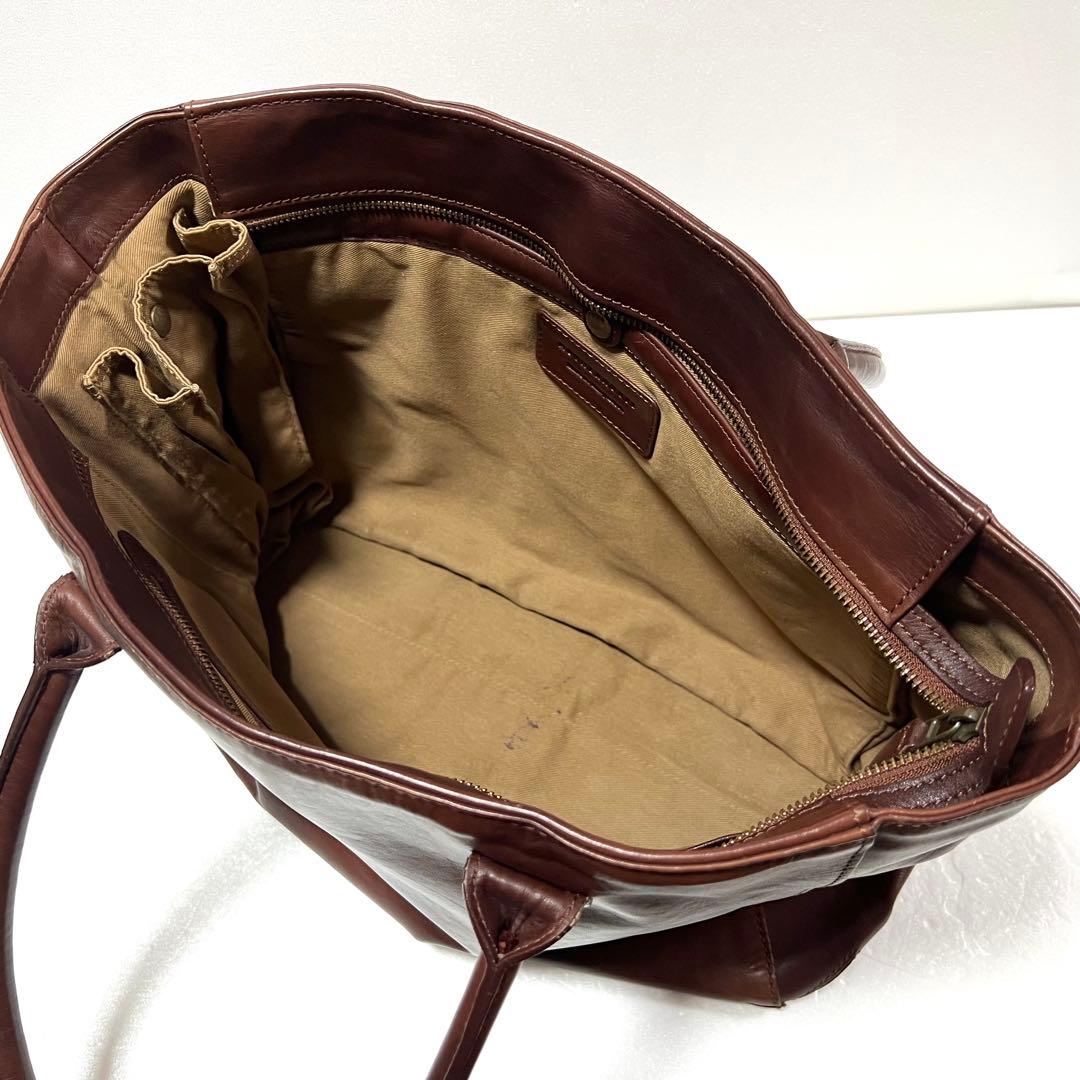 【良品】MOTHERHOUSE マザーハウス アンティーク キャリア トート