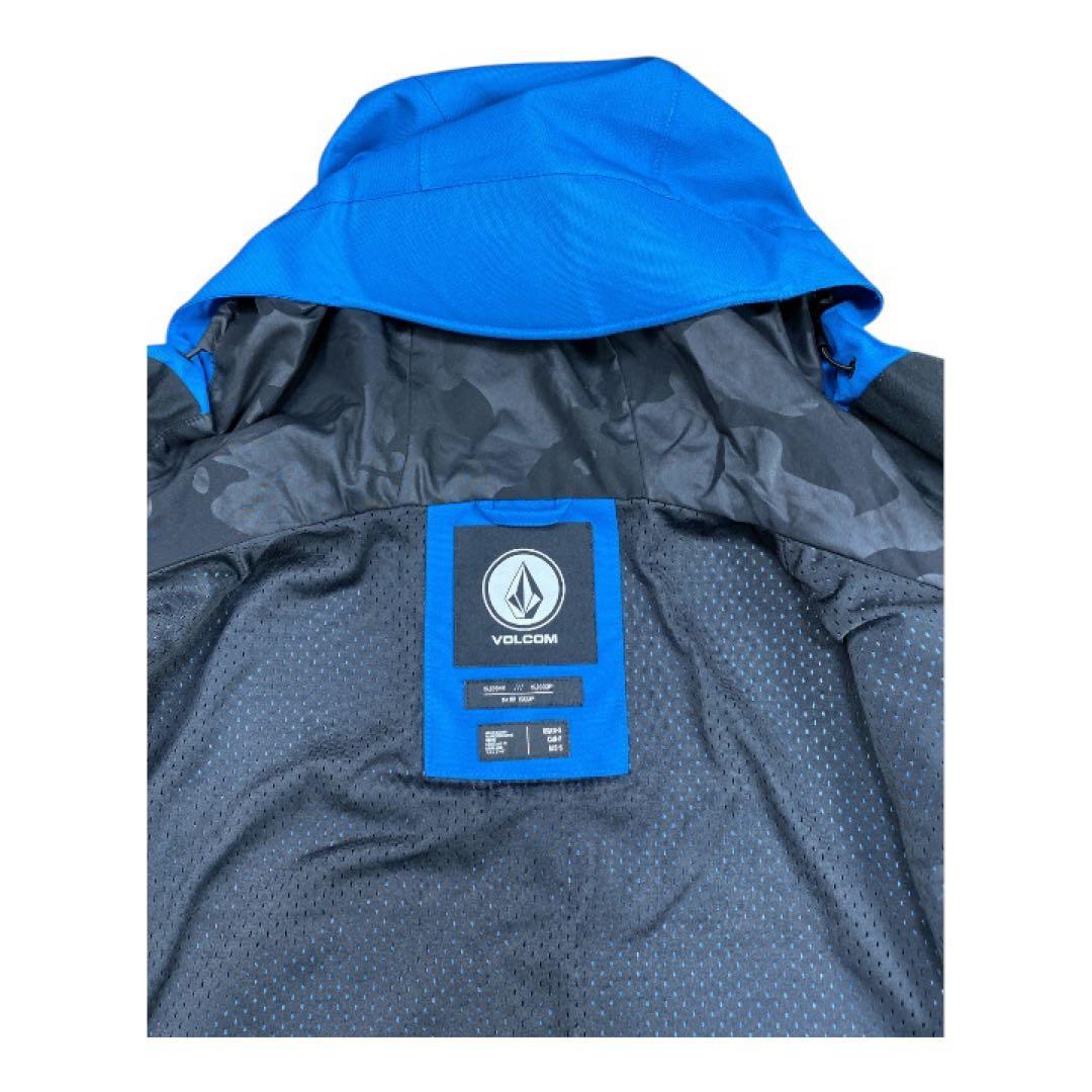 【美品】VOLCOMボルコム スノーウェア スノージャケットUSサイズ S 青